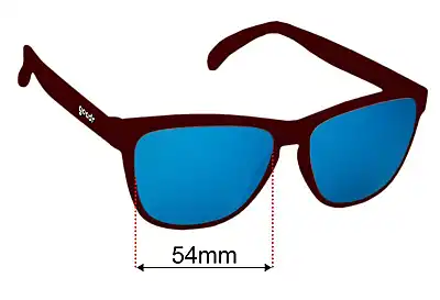 Goodr Lilac It Like That!!! Replacement Lenses 54mm wide 