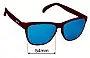 Sunglass Fix Lentes de Repuesto para Goodr Masters of the Macabre - 54mm Wide 