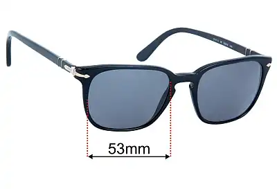Persol 3117-V Replacement Lenses 53mm wide 