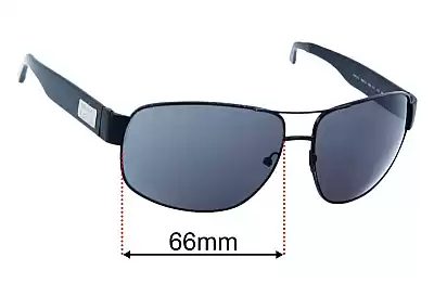 Prada SPR61L Replacement Lenses 66mm wide 
