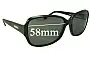 Sunglass Fix Replacement Lenses for Bill Bass Jessie - 58mm Wide 
