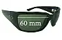 Sunglass Fix Ersatzgläser für Blinde Unknown Model - 60mm Wide 
