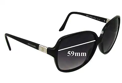 Bvlgari 8063 Replacement Lenses 59mm wide 