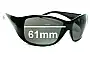Sunglass Fix Replacement Lenses for Calvin Klein CK3067S - 61mm Wide 