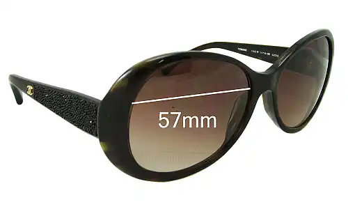 Sunglass Fix Replacement Lenses for Chanel 6165-B - 57mm Wide Sunglass Fix Replacement Lenses for Chanel 6165-B - 57mm Wide