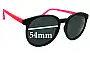 Sunglass Fix Replacement Lenses for D-eye D-eye ZX2409 - 54mm Wide 