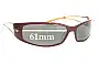 Sunglass Fix Lentes de Repuesto para Emporio Armani EA9147 - 61mm Wide 