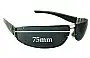 Sunglass Fix Replacement Lenses for Emporio Armani Unknown Model - 75mm Wide 