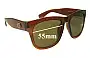 Sunglass Fix Lentes de Repuesto para Electric A113 - 55mm Wide 