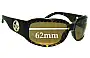 Sunglass Fix Verres de Remplacement pour Emporio Armani EA9344/S - 62mm Wide 