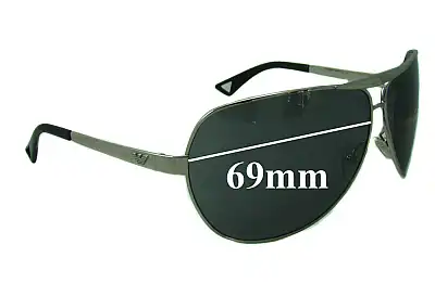 Emporio Armani EA9367/S Replacement Lenses 69mm wide 