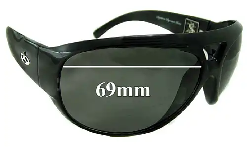 Sunglass Fix Lentes de Repuesto para Evoke Sepultura BK004 - 69mm Wide 