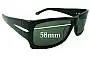 Sunglass Fix Replacement Lenses for Flint Unknown Model - 58mm Wide 