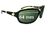 Sunglass Fix Replacement Lenses for Fox Racing The Intro - 64mm Wide 