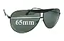 Sunglass Fix Ersatzgläser für Giorgio Armani GA 487/S - 65mm Wide 