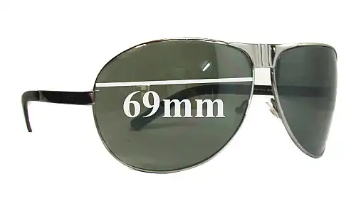 Sunglass Fix Ersatzgläser für Gucci GG1813 - 69mm Wide 
