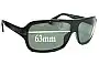 Sunglass Fix Ersatzgläser für Giorgio Armani GA 551/S - 63mm Wide 