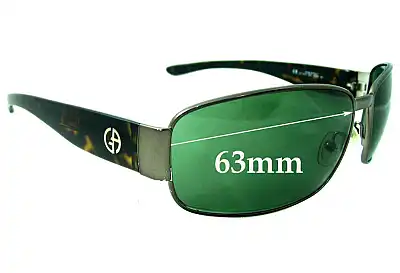 Giorgio Armani 179/S Replacement Lenses 63mm wide 