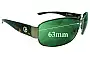 Sunglass Fix Ersatzgläser für Giorgio Armani 179/S - 63mm Wide 