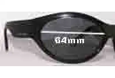 Giorgio Armani GA 814 Replacement Lenses 64mm wide 