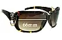 Sunglass Fix Replacement Lenses for Guess GU6439 - 66mm Wide 