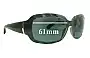 Sunglass Fix Replacement Lenses for Jimmy Choo Trixie/S - 61mm Wide 