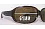 Sunglass Fix Lentes de Repuesto para Marc by Marc Jacobs MMJ 007/P/S - 61mm Wide 