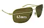 Sunglass Fix Replacement Lenses for Mosley Tribes Enforcer - 63mm Wide 