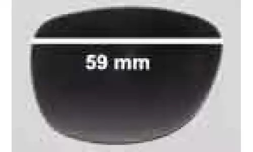 Sunglass Fix Lentilles de Remplacement pour Oroton  Serenity - 59mm Wide 