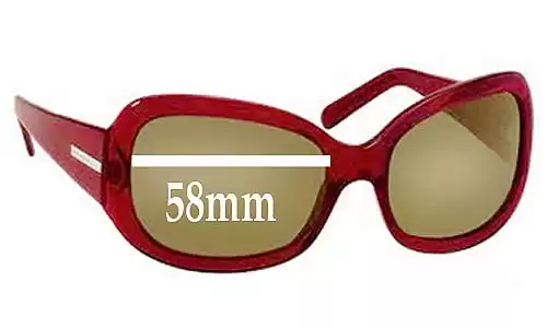 Sunglass Fix Lentilles de Remplacement pour Prada SPR13F - 58mm Wide 