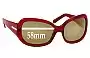 Sunglass Fix Lentilles de Remplacement pour Prada SPR13F - 58mm Wide 