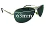 Sunglass Fix Replacement Lenses for Ray-Ban RB8015 - 63mm Wide 