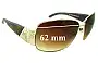 Sunglass Fix Replacement Lenses for Tommy Bahama Royal Gold - 62mm Wide 
