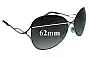 Sunglass Fix Replacement Lenses for Viventy Bernd Berger 402 - 62mm Wide 