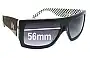Sunglass Fix Replacement Lenses for AM Eyewear Grizzly - 56mm Wide 