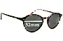 Sunglass Fix Replacement Lenses for Anglo American Optical Mod 406 - 52mm Wide 