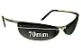 Sunglass Fix Replacement Lenses for Arnette Grasshopper AN3011 - 70mm Wide 