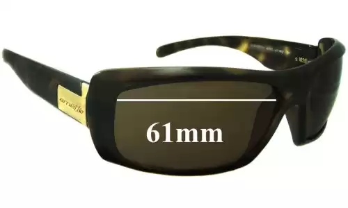 Sunglass Fix Verres de Remplacement pour Arnette Chamber AN4111 - 61mm Wide 