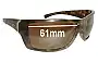 Sunglass Fix Replacement Lenses for Arnette Defy AN4124 - 61mm Wide 