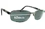 Sunglass Fix Replacement Lenses for Bill Bass 25046 - 60mm Wide 