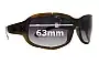 Sunglass Fix Ersatzgläser für Blinde Panicked - 63mm Wide 
