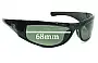 Sunglass Fix Replacement Lenses for Blue Ice  Loade - 68mm Wide 
