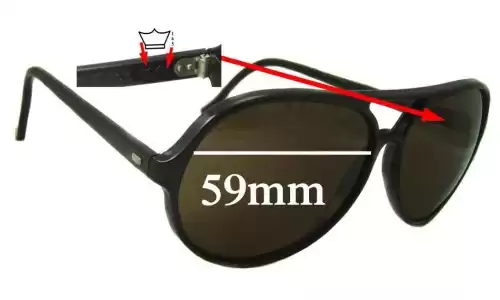 Sunglass Fix Ersatzgläser für Bolle 145 - 59mm Wide 