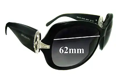 Bvlgari 8044-B Replacement Lenses 62mm wide 
