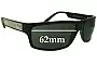 Sunglass Fix Ersatzgläser für Diesel DS 0187 - 62mm Wide 