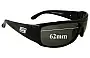 Sunglass Fix Replacement Lenses for Dirty Dog Puddle - 62mm Wide 