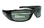 Sunglass Fix Replacement Lenses for Dirty Dog Zora - 58mm Wide 