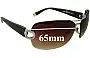 Sunglass Fix Ersatzgläser für DKNY DY5063 - 65mm Wide 