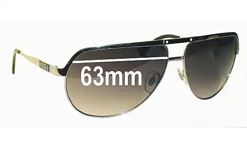 Sunglass Fix Verres de Remplacement pour Dolce & Gabbana DD6065 - 63mm Wide 