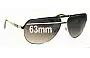 Sunglass Fix Verres de Remplacement pour Dolce & Gabbana DD6065 - 63mm Wide 